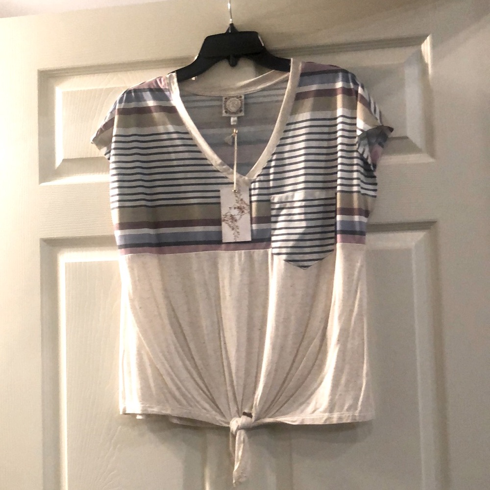 True Self V-Neck Blouse Large